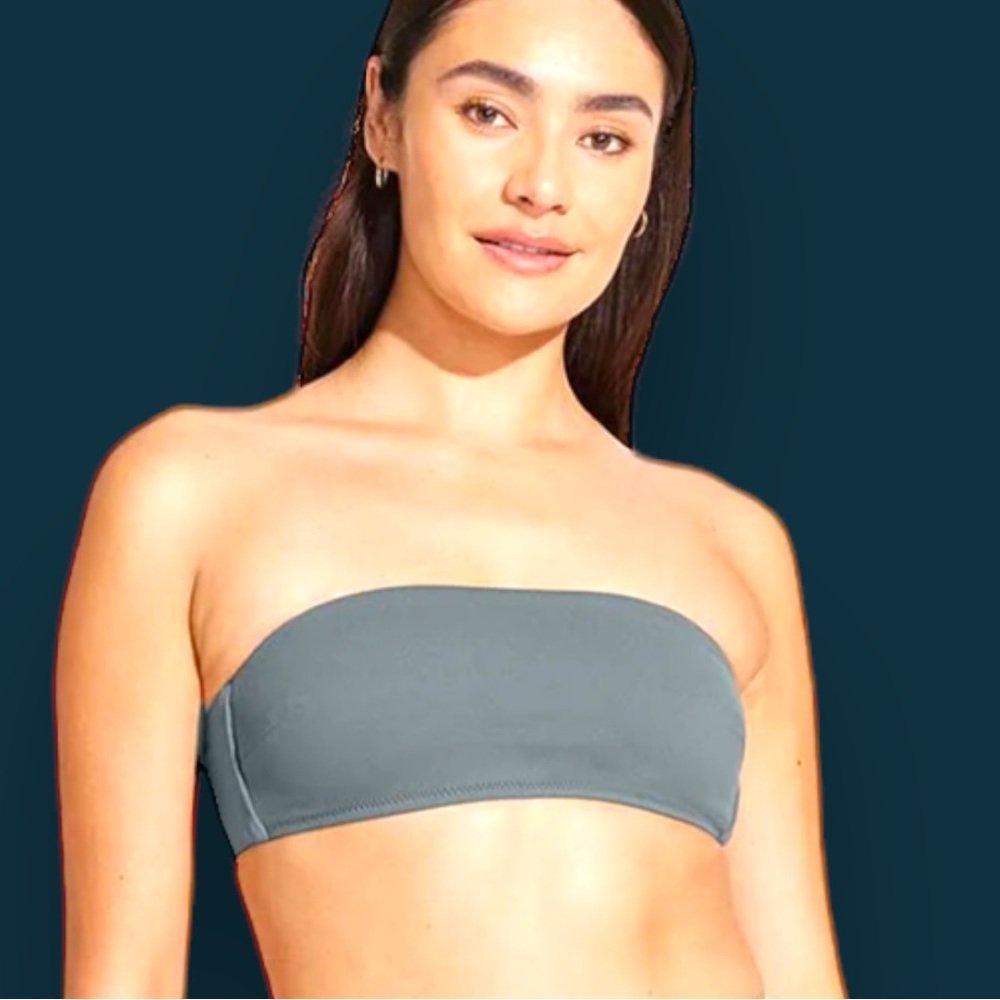 NWT Vitamin A Cali High Leg Bottoms and Mila Bandeau Top in Sea Green. Size 8/M - Picture 14 of 15